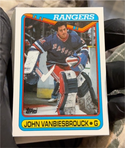 1990 Topps #75 John Vanbiesbrouck — front