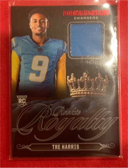2025 Panini Rookies & Stars #RR-THR Tre Harris Rookie Royalty Patch — front