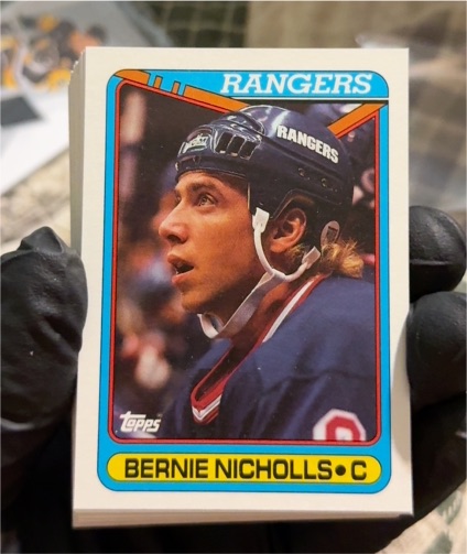 1990-91 Topps #13 Bernie Nicholls — front