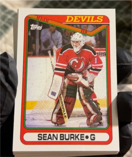 1990-91 Topps #140 Sean Burke — front