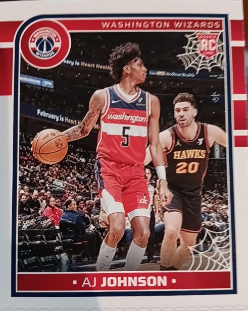 2024-25 Panini Haunted Hoops #242 AJ Johnson — front