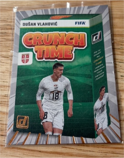 2023-24 Donruss Crunch Time #4 Dušan Vlahović — front