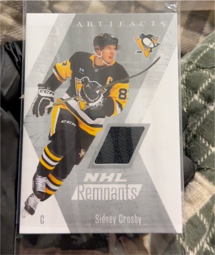2025-26 Upper Deck Artifacts NHL Remnants #NR-26 Sidney Crosby — front