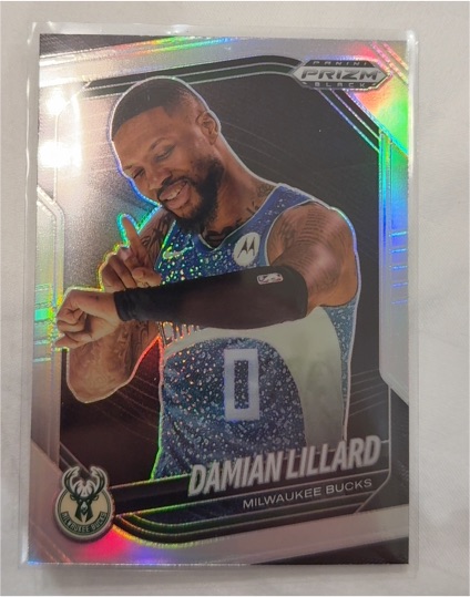 2024-25 Panini Prizm Black #91 Damian Lillard — front