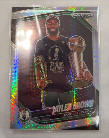2024-25 Panini Prizm Black #170 Jaylen Brown — front
