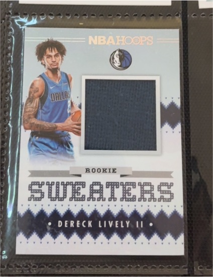 2023-24 Panini NBA Hoops Rookie Sweaters #RSW-DLV Dereck Lively II — front