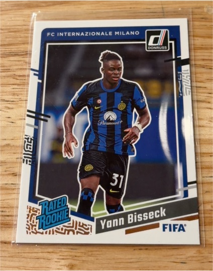 2023-24 Donruss FIFA Soccer #185 Yann Bisseck Rated Rookie — front