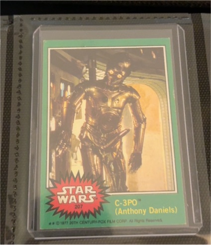1977 Topps Star Wars #207 C-3PO (Anthony Daniels) — front