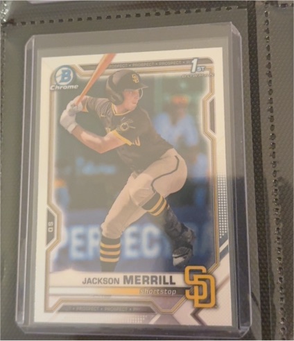 2021 Bowman Chrome Draft #BDC-119 Jackson Merrill — front