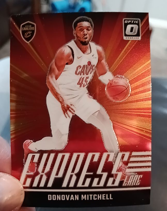 2024-25 Donruss Optic #12 Donovan Mitchell Express Lane — front