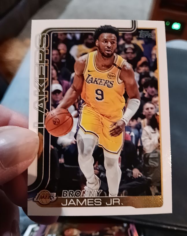 2025-26 Topps #152 Bronny James Jr. — front