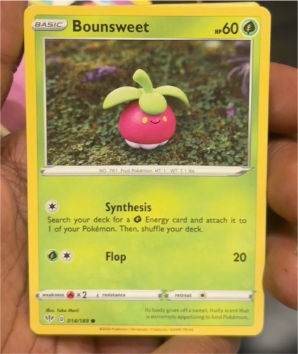 2020 Pokémon Darkness Ablaze #014 Bounsweet — front