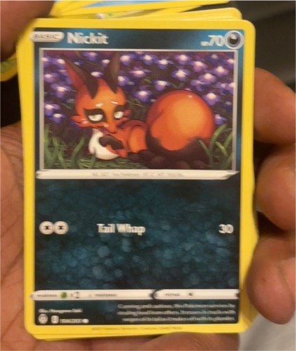 2021 Pokémon SWSH07: Evolving Skies #104 Nickit — front