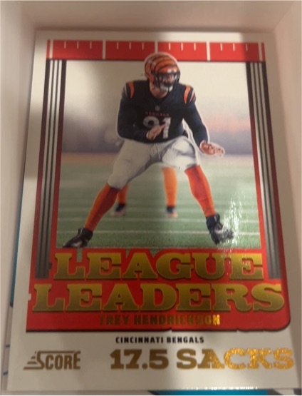 2025 Score #4 Trey Hendrickson League Leaders — front