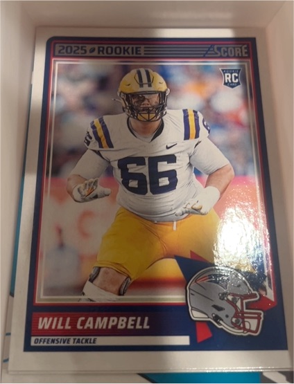 2025 Score #25 Will Campbell — front