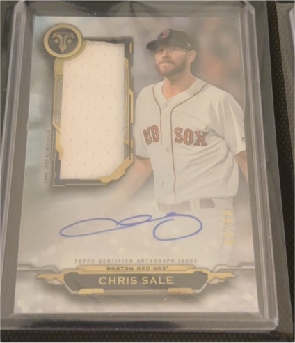 2020 Topps Triple Threads #TT-CSA Chris Sale — front