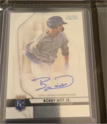 2020 Bowman Sterling #BPR-29 Bobby Witt Jr. — front