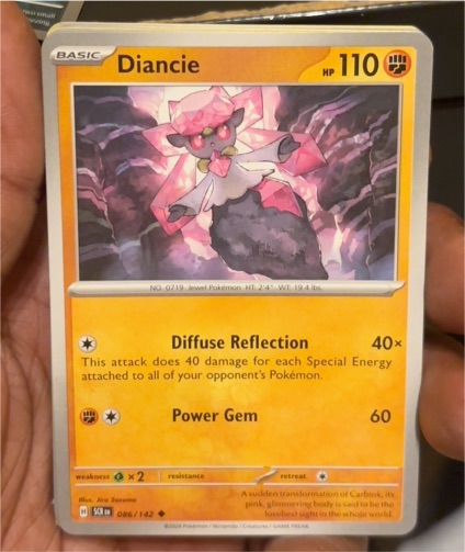 2024 Pokémon SV07: Stellar Crown #86 Diancie — front