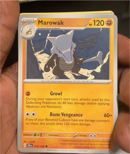 2024 Pokémon Stellar Crown #073 Marowak — front