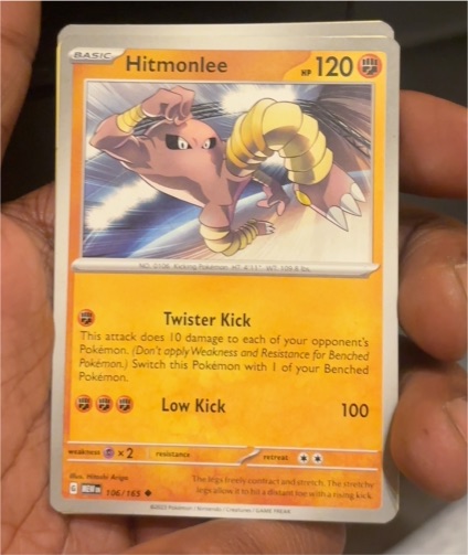 2023 Pokémon Scarlet & Violet 151 #106 Hitmonlee — front