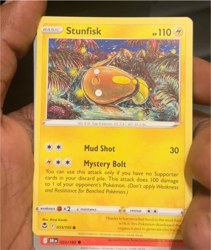 2022 Pokémon #055 Stunfisk — front