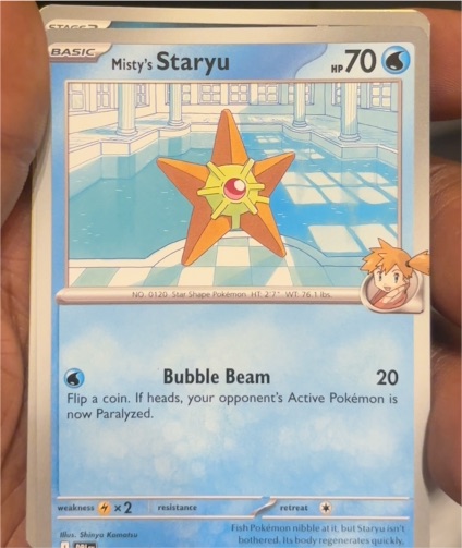 2025 Pokémon SV10: Destined Rivals #46 Misty's Staryu — front