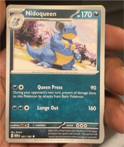 2023 Pokémon Scarlet & Violet 151 #031 Nidoqueen — front