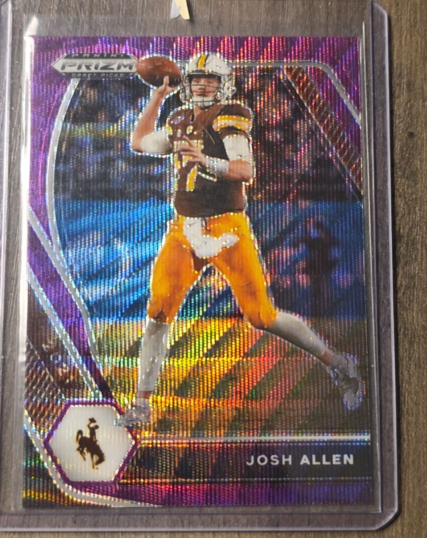 2021 Panini Prizm Draft Picks Collegiate #4 Josh Allen Purple Wave — front