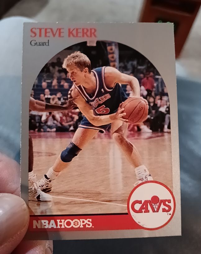 1990-91 NBA Hoops #75 Steve Kerr — front