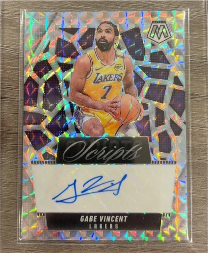 2024-25 Panini Mosaic #MS-GAB Gabe Vincent Scripts Auto — front
