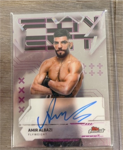 2025 Topps Finest UFC #FA-AA Amir Albazi — front