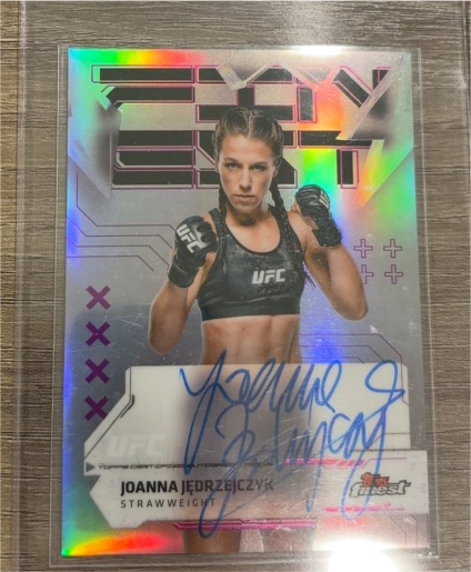 2025 Topps Finest UFC #FA-JK Joanna Jedrzejczyk — front
