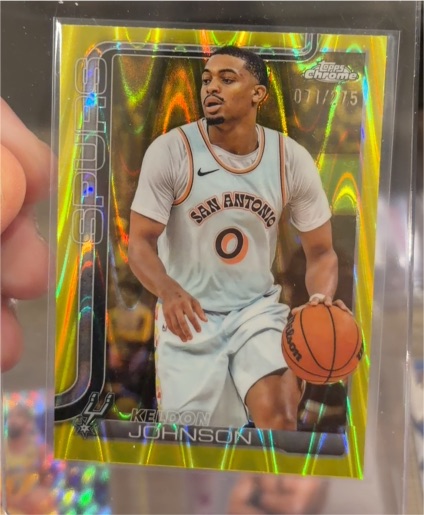 2025-26 Topps Chrome #220 Keldon Johnson — front