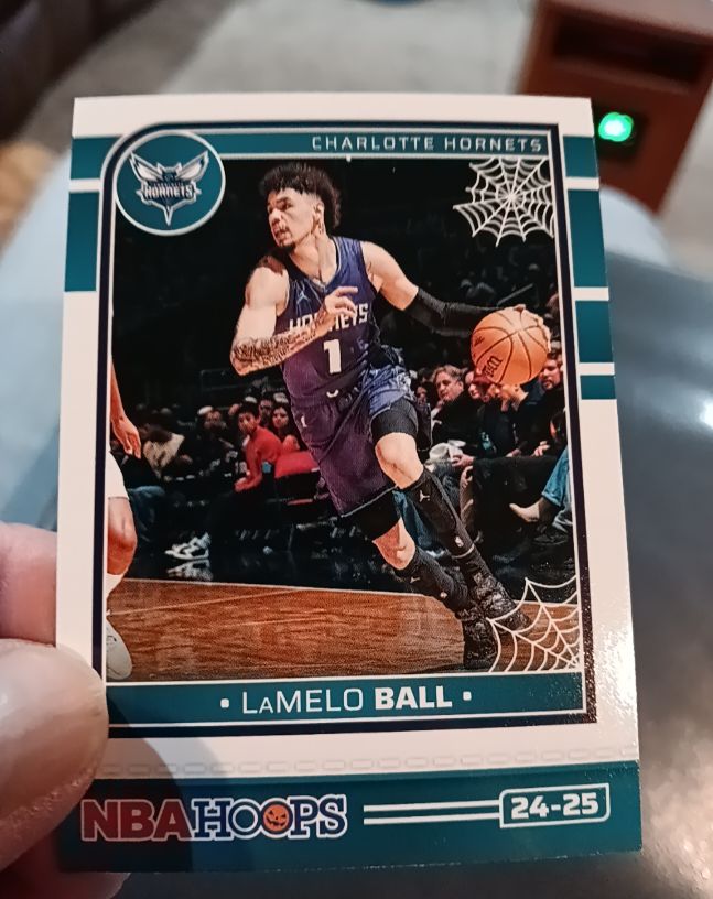 2024-25 Panini NBA Hoops Haunted Hoops #13 LaMelo Ball — front