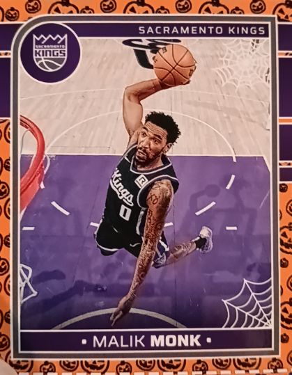 2024-25 Panini Hoops Haunted Hoops #58 Malik Monk — front