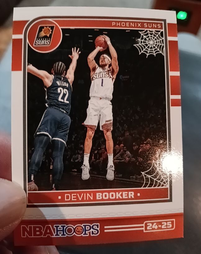 2024-25 Panini NBA Hoops Haunted Hoops #24-25 Devin Booker — front