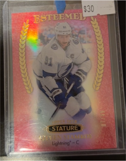 2019-20 Upper Deck Stature Esteemed #E-15 Steven Stamkos — front