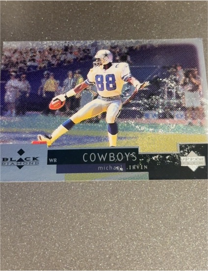 1998 Upper Deck Black Diamond #22 Michael Irvin — front