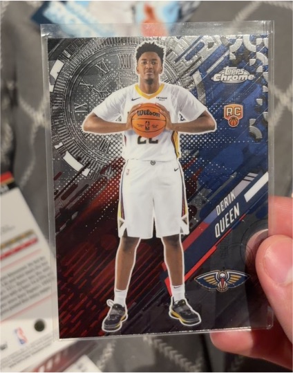 2025-26 Topps Chrome #GT-25 Derik Queen Go Time — front