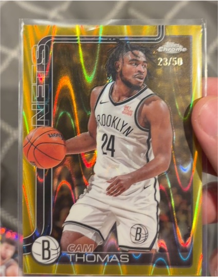 2025-26 Topps Chrome #85 Cam Thomas — front