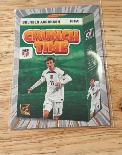 2023-24 Panini Donruss #21 Brenden Aaronson Crunch Time — front