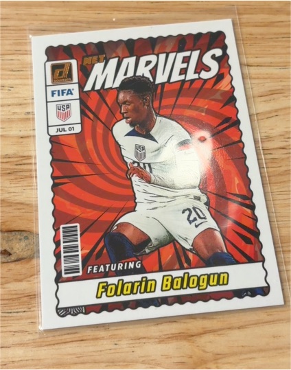 2023-24 Panini Donruss Soccer #9 Folarin Balogun Net Marvels — front