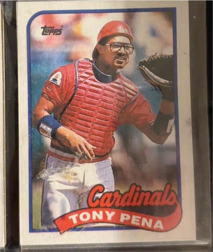 1989 Topps #715 Tony Pena — front