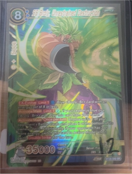 2024 Dragon Ball Super #BT26-049 SS Broly, Unrestrained Destruction — front