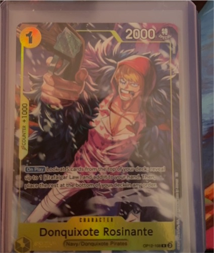 Donquixote Rosinante OP12-108 One Piece Illustration Box Vol.6 — front