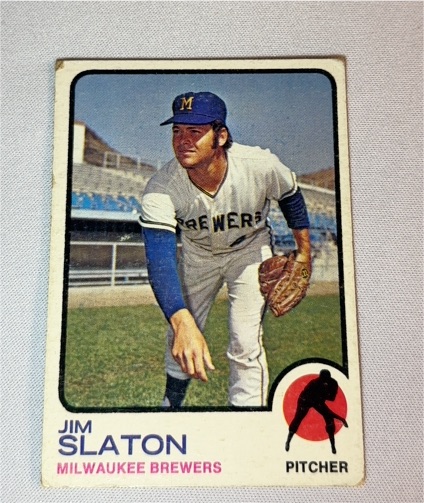 1973 Topps #628 Jim Slaton — front