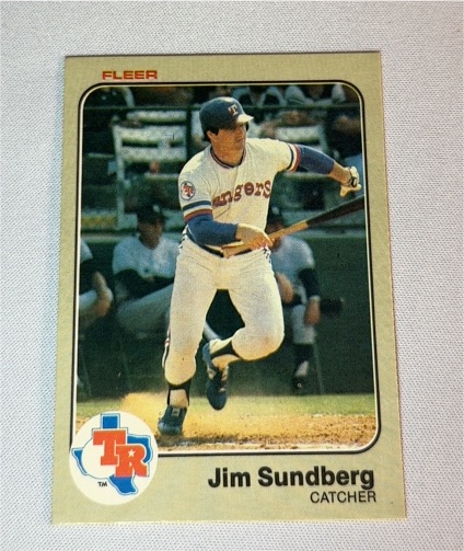 1983 Fleer #580 Jim Sundberg — front