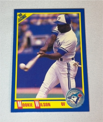 1990 Score #448 Mookie Wilson — front