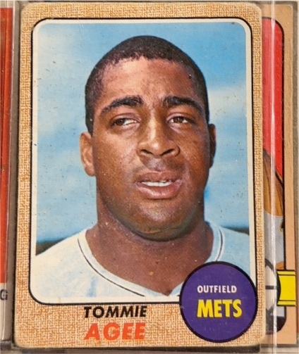 1968 Topps #465 Tommie Agee — front