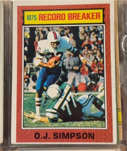1976 Topps #6 O.J. Simpson — front